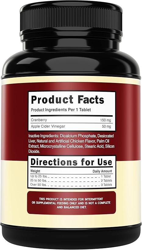 Cranberry Supplement for Dogs UTI Treatment