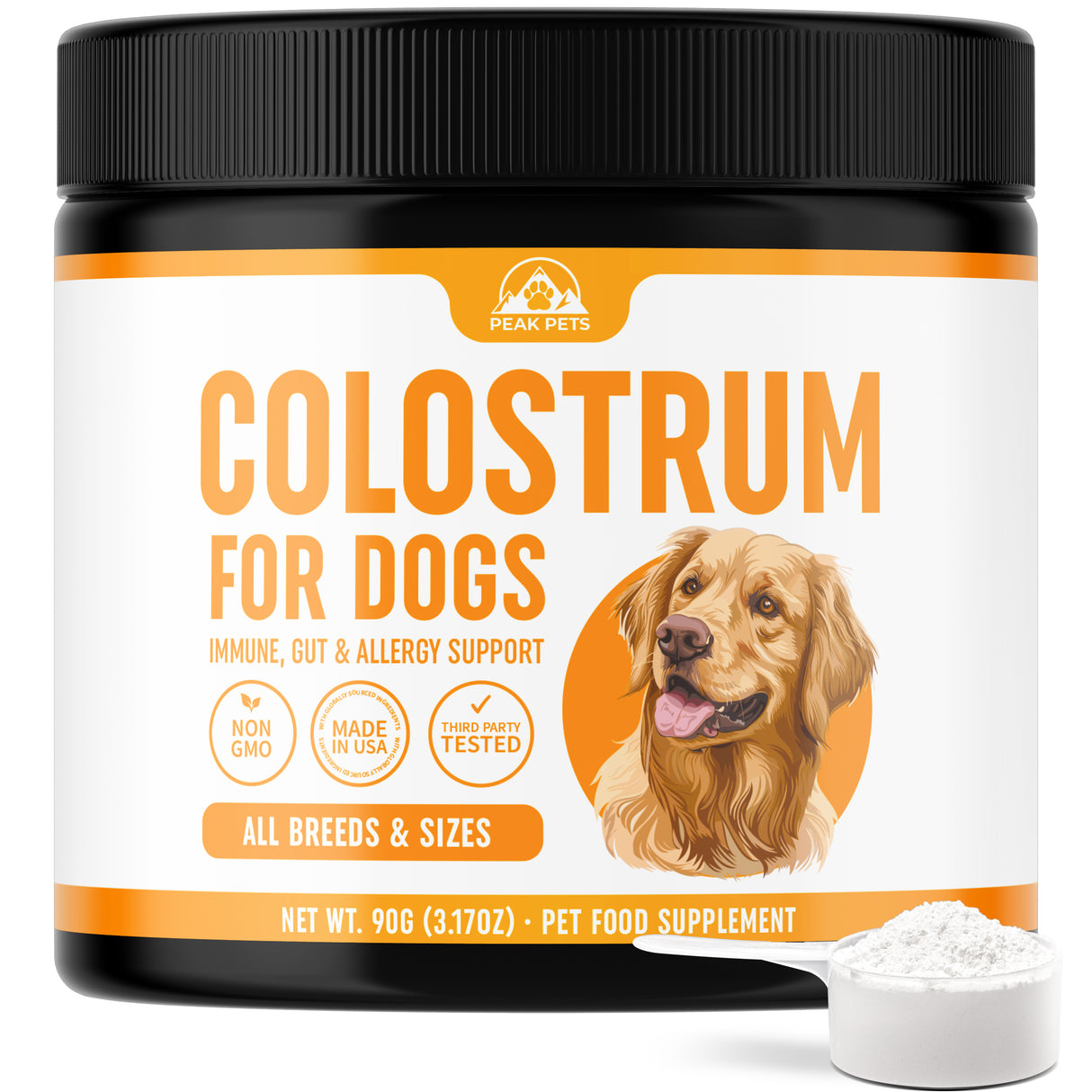 Bovine Colostrum for Dogs | Raw Colostrum Powder for All Ages, Breeds & Sizes