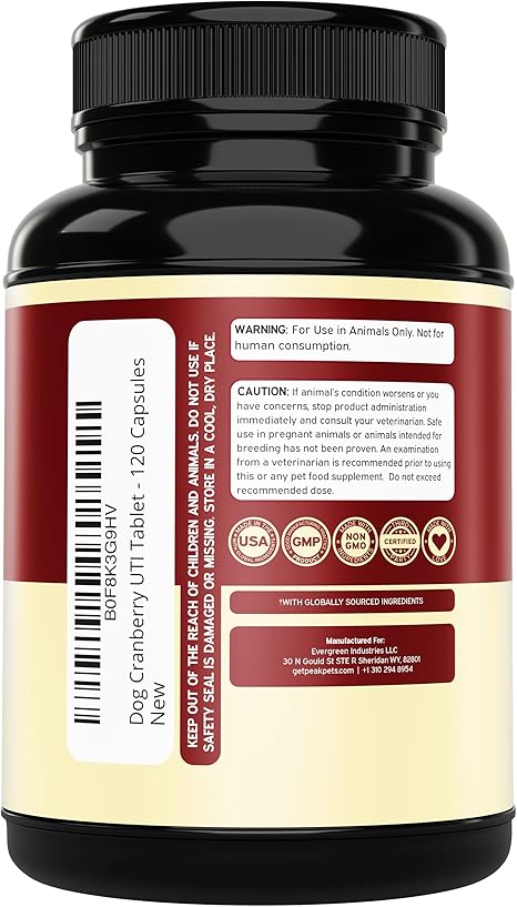 Cranberry Supplement for Dogs UTI Treatment